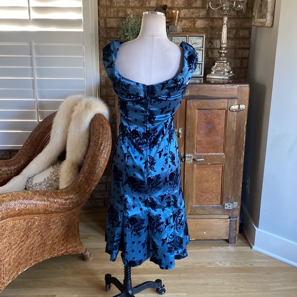 VOODOO VIXEN ROCKABILLY RETRO 50'S SWING STELLA BIRD FLOWER PENCIL DRESS DRA2471 - Picture 6 of 13